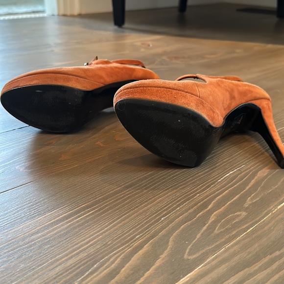 Suede platform heels. Size 38 - Picture 4 of 6